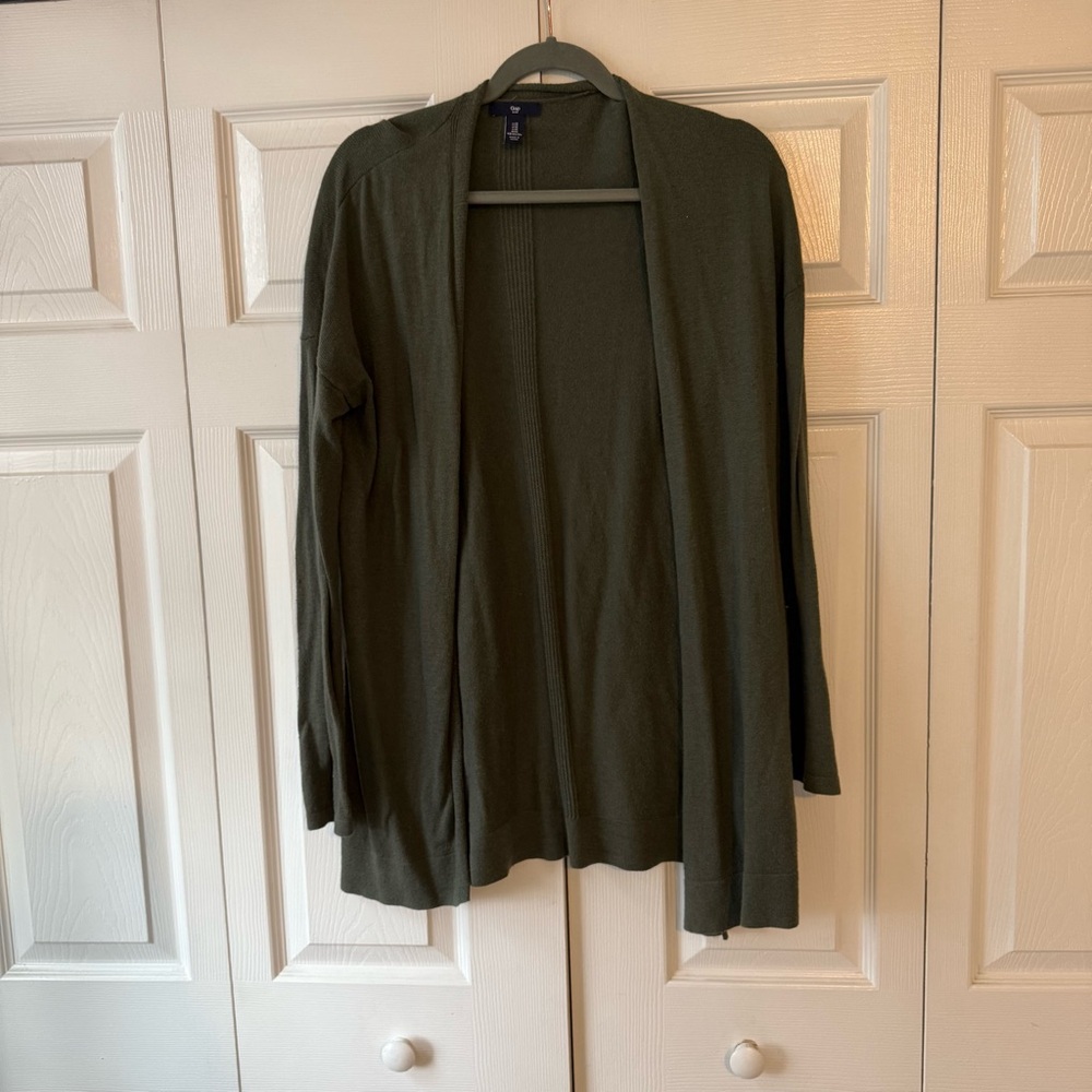 Womens M long sleeve Green knit cardigan: fairy, Normcore, grandma, boho, nature